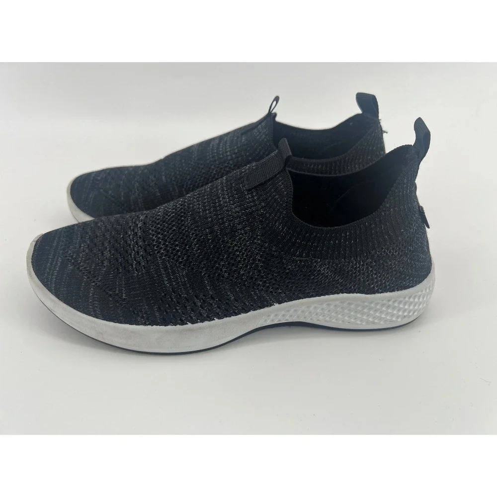 Tommy Bahama Women's Black Knit Slip On Shoes Tennis Sneakers Comfort Size 8.5
